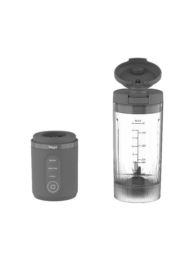 Flugel VitaGo Portable Blender 600ml – USB-C Rechargeable Personal Smoothie Maker, 180W High-Power Ice Crushing – Gray - Image 3